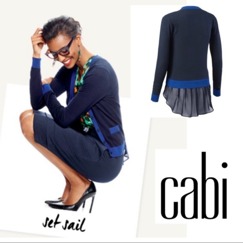 🎈Cabi Michelle Cardigan, Blue, Size XS